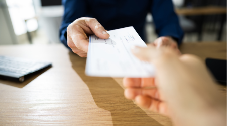 corporate/cashier check