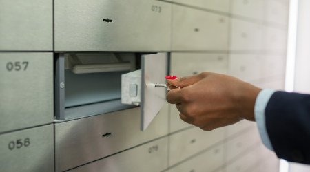 safe deposit boxes